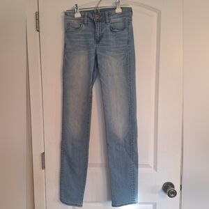 American Eagle Outfitters Sky Blue Straight Leg Jeans